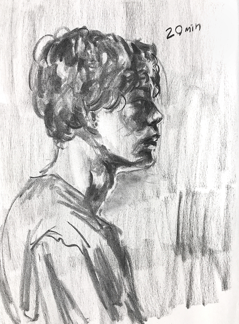 side profile study